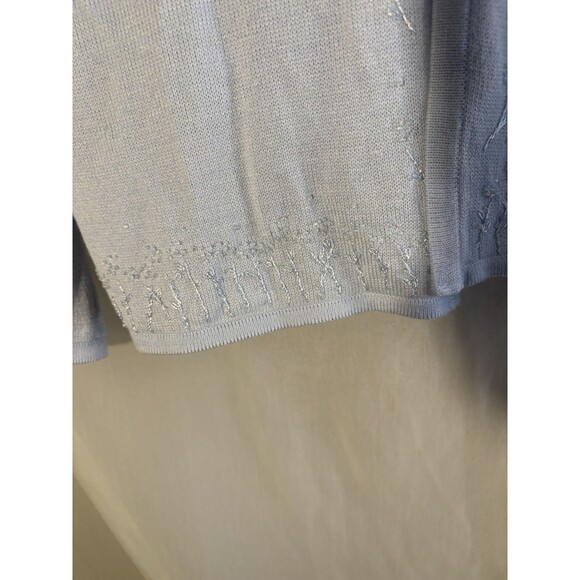Carolyn Taylor Women’s Small Blue Embroidered Cardigan Sweater Set New W/ Tags - Picture 7 of 8